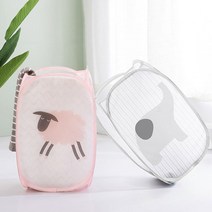 TVU577592보관함 멀티 수납 바구니 세탁물 보관 매쉬 정리, 그레이