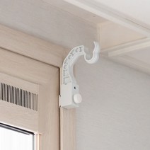 바나나빌딩 못 없이 커튼봉 달기 안뚫어고리ver.4, 안뚫어고리 ver.4 (2개입) 화이트