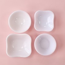 파스텔크래프트 미니어처 화이트 플라스틱 밥그릇 10개입 4종 택1, 밥그릇 2호(J-05-214)