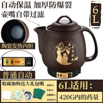 가정용 홍삼만들기 전기 약탕기 세라믹 재질 한방 탕약기, 6L