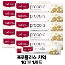레드씰 프로폴리스 허브 베이킹소다 레몬SLS 내추럴키즈 내추럴SLS 스모커스 치약 10개입, 레드씰 허브 치약 110g 10개, 10개