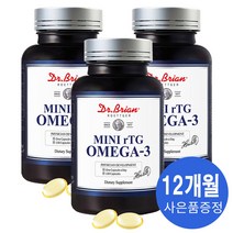 프리미엄 혈행 기억력 개선 혈액순환영양제 rtg 알티지 오메가3 미니 캡슐 dha epa 함유, 3개, 130정