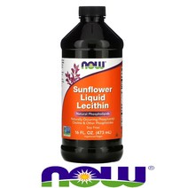 나우푸드 해바라기 레시틴 액상 473ml 인산염 칼슘 칼륨 아연 인 철분 함유