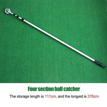 골프공공급기 자동 볼 디스펜서 공 리트리버 알루미늄 합금 텔레스코픽 확장 가능한 공 물, 378cm (12.4ft)