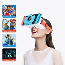 vr 안경 뷰어 유튜브 닌텐도 스위치용 3d 스테레오 hd oled 게임 콘솔 360도, 없음