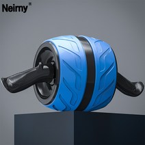 Mainwork AB 슬라이드 롤러 코어강화 복근 운동기구 뱃살 다이어트 홈트레이닝, 블루+무릎패드