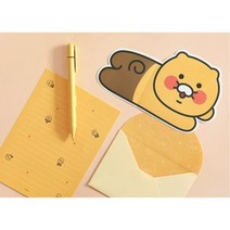 카카오프렌즈 춘식이 형태 편지지 접이식 발라당 / 144388, 상세페이지 참조, 상세페이지 참조