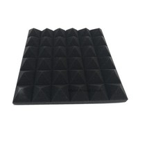 흡음패널 흡음재 방음재 어쿠스틱 패널 1224pcs 30x30x5cm 피라미드 폼 방음 흡수 절연 처리 방음 스폰지 패드 벽, 검은색, 12개
