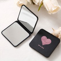 낭만라운지 라엘드 접이식 휴대용 거울, 하트