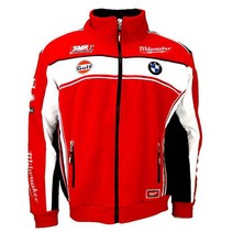 먹보와털보 BMW 바이크 라이딩 방한 자켓 점퍼 가을 겨울 남성 바람막이 오토바이, 3XL, 레드