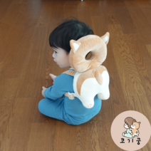 [신생아머리쿵짱구케릭터] 코기쿵 아기 머리보호대 유아 머리쿵 쿠션 헬멧 200일선물