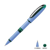독일 슈나이더 원 0.3/0.5/0.6/1.0mm 대용량 젤 펜 원활하게 쓰는 사무실 서명 1 개, 10 0.5-Green-Needle nib