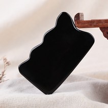 물소뿔 밀랍수지 로즈쿼츠 나무 지압 괄사 마사지 도구, 06)물소뿔 사각 괄사 2호, 1개