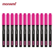 모나미 에딩슈퍼 형광펜 600 일반/파스텔 1다스, 핑크(12개입)