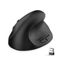 레이저 무선 마우스 Ryra 수직 인체 공학적 컴퓨터 게임용 pc 용 80016002400 인치 당 점 usb 광학 게이머 손 방지, 검은색