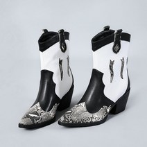 해외직구 웨스턴 마녀 오버 앵클부츠 스네이크 하이힐 구두 2종 by the shoes on