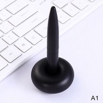 무중력 펜 금속 테이블 책상 볼펜 마그네틱 홀더 포함 데스크탑 패션 사무용품, 1.black