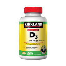 2000IU 코스트코 시그니처 커클랜드 Kirkland 비타민D3 영양제 600정, 1개, 1개