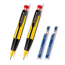 스테들러 771 점보 삼각샤프 2개 + 샤프심 2개 1.3mm, 7 7 1 샤프(2개) + 샤프심 2개(250 13)