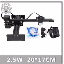 미니 CNC 데스크탑 레이저 조각 기계 DIY용 2 축 절단 조각기 2.5W 블루 모듈 보호 고글