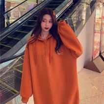 위위브렌 빅사이즈 여성 기모 롱원피스