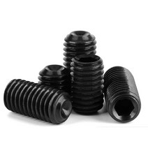 M3 블랙 무두볼트 육각 소켓 20개 DIN916 탄소강 합금강 랜치 스크류 렌치 고정, M3 (20개), 3mm