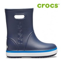 크록스 아동 장화 42- 205827-4KB Kids Crocband Rain Boot Navy Bright Cobalt