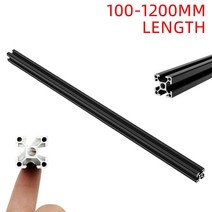1pc 검정 1001200mm T슬롯 알루미늄 압출 프로파일 프레임CNC 조각 기계용 376eEA2b5, 400mm