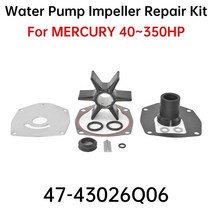 선외기엔진 워터 펌프 임펠러 수리 키트 선외기 40hp 90hp115hp 47-43026Q06, 01 47-43026Q06