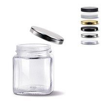 미르코리아 미니사각러그 유리병 골드캡, 100ml, 7개