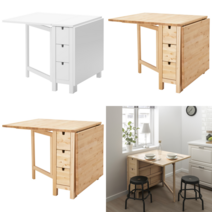 이케아 4인용 식탁 NORDEN 노르덴 게이트레그 테이블 자작나무 26/89/152x80 cm