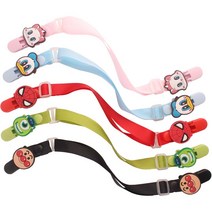 손수건 고정 마스크고정클립 줄 클립 목줄 캐릭터, 상세이페이지 참고, 버건디31호로즈레드엔젤윙