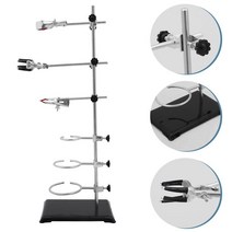 화학 실험실 레토르트 스탠드 미니 금속 랙 실험실 학년 Metalware|Laboratory Clamp|, 1개