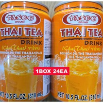 [태국음료] 타스코 타이티 홍차 Tasco THAI TEA 310ml 1박스 24개 worldfood