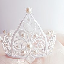 하트 레이스 왕관 공주 헤어밴드 남자왕관 크라운 티아라 생일 머리띠, (검정)리본끈없음, 선물상자추가