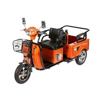 세발오토바이 삼륜오토바이 전기삼륜차 자동속도 오토브레이크채택 ARum-1500-1 (2인승겸화물), 주홍색