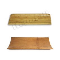 대나무 직사각 물수건 받침 직사각형 아치형 트레이 받침 식당, (직사각형)