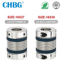 후렉시블 조인트 플렉시블 샤프트 커플 링 CHBG LB D55L57/72 벨로우즈 플렉시블 모터 커플러 CNC 알루미늄 고탄성 유니버설 3D 프린터 Cardan, [39] LB-D more to contact, LB-D more to contact