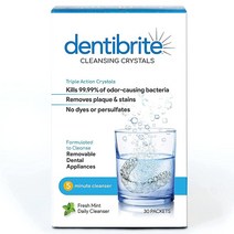 Dentibrite Crystals Cleaner for Removable Dental Appliances - Invisalign Aligners Retainers Guards