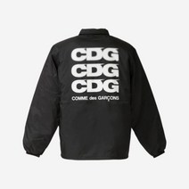 CDG 로고 코치 자켓 블랙 Logo Coach Jacket Black