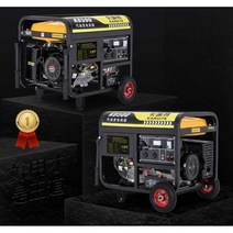 휴대용 발전기 저소음 캠핑카 인버터 카라반 전기, 4  3.5KW 수동시동 가솔린 220V대형휠