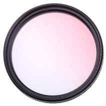 캐논 니콘 소니 카메라용 컬러풀 필터 그라데이션 풍경 49MM - 77MM, 핑크_55mm