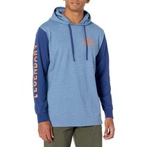 레전더리 화이트 테일스 Legendary Whitetails 남성용 오지 곤충 퇴치 후드 티셔츠 오트밀 헤더 3XL 톨 184321