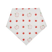 무형광 가제 손수건빕 - 사과