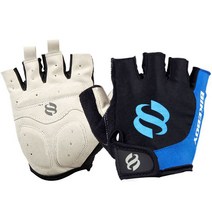 make speed BIKEBOY 프리미엄 자전거 반장갑, 블랙블루