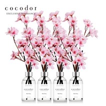 코코도르 화이트라벨 디퓨저 200ml X 4개 + 벚꽃 대 X 4P, 001_벚꽃/대/BX4P, 02_W/에이프릴프레쉬X4