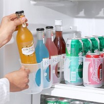 캔 병 음료수 핸들 수납함 보관함 케이스 냉장고 주방 자취생 부엌 양념통
