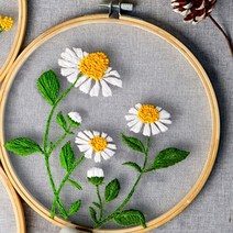 DIY 프랑스자수 패키지(국화) 십자수 수예도구, 상세 참조