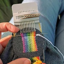 직조기 Diy 크리에이티브 꼬기 패치 기계 손 나무 속도 Weve 작은 베틀 도구 바느질 및