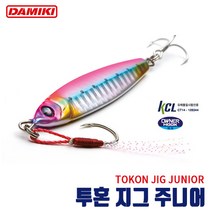 [다미끼 크래프트] 투혼 지그 주니어 볼락 3g/6g/9g, 3g - 125.GLOW PINK HEAD